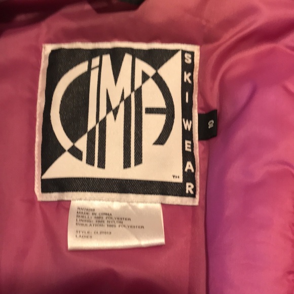 Women’s Vintage CIMA Ski Jacket-Size 10 Purple, Black and Silver - Picture 5 of 9
